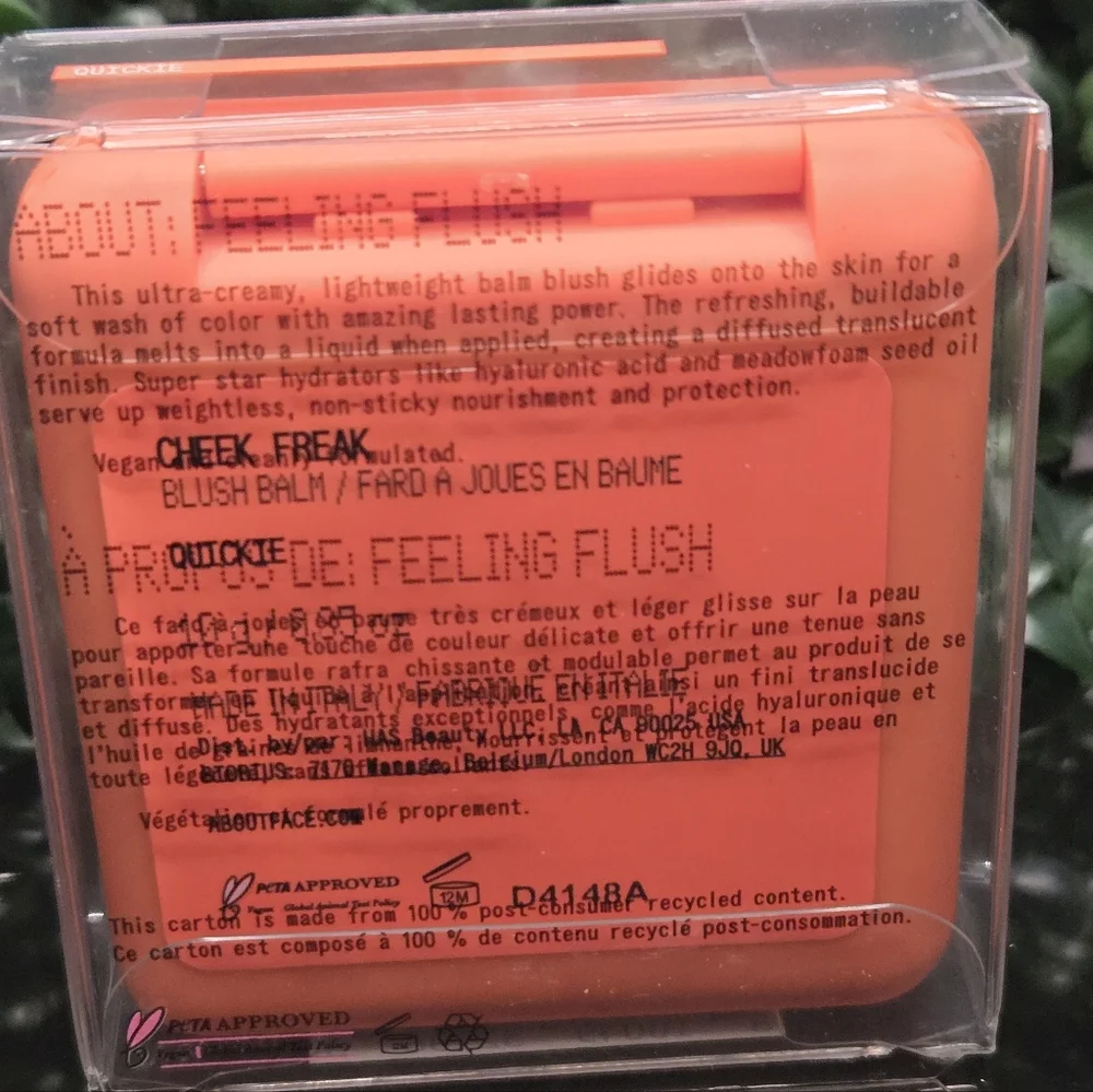 About Face Cheek Freak Blush Balm Quickie 10g/0.35 oz New In Box